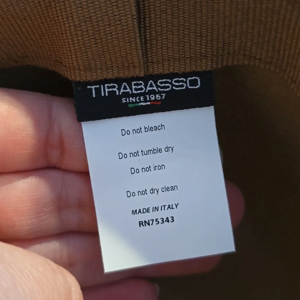 Tirabasso wool felt small brimmed‎ fedora. Made in Italy.​